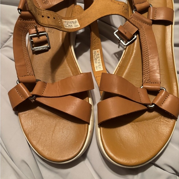 Timberland Brown Leather Sandals - Picture 1 of 5